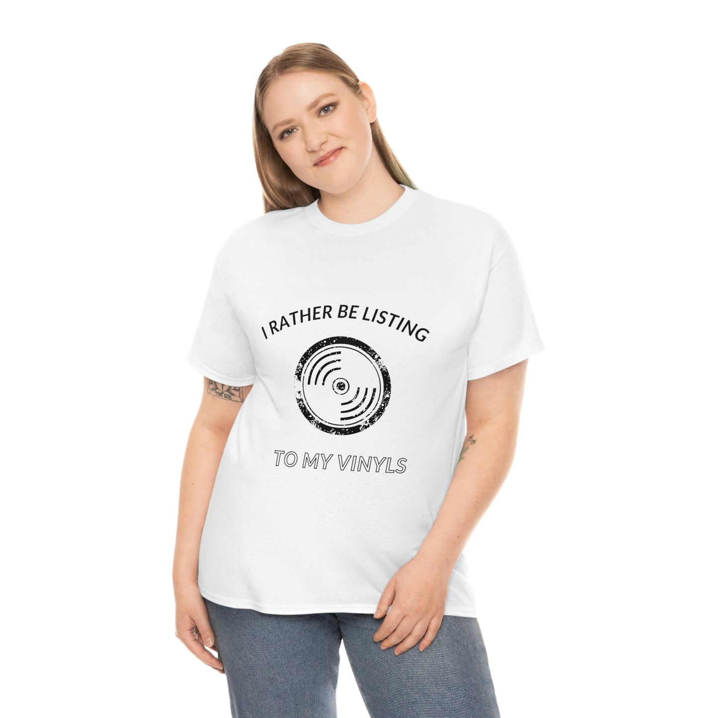 Listening to Vinyl Tee