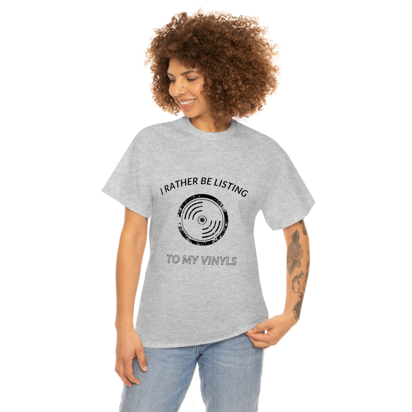 Listening to Vinyl Tee