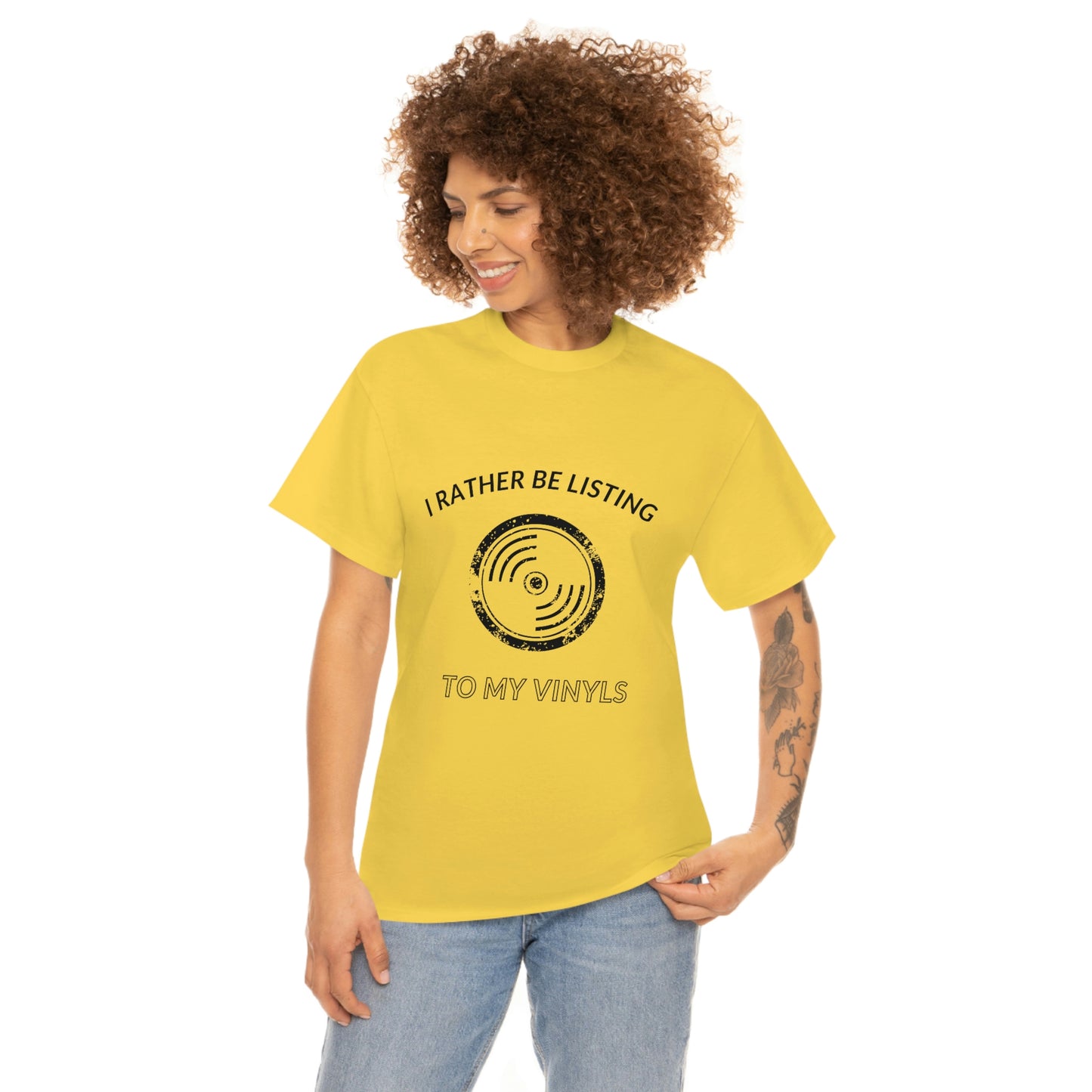 Listening to Vinyl Tee