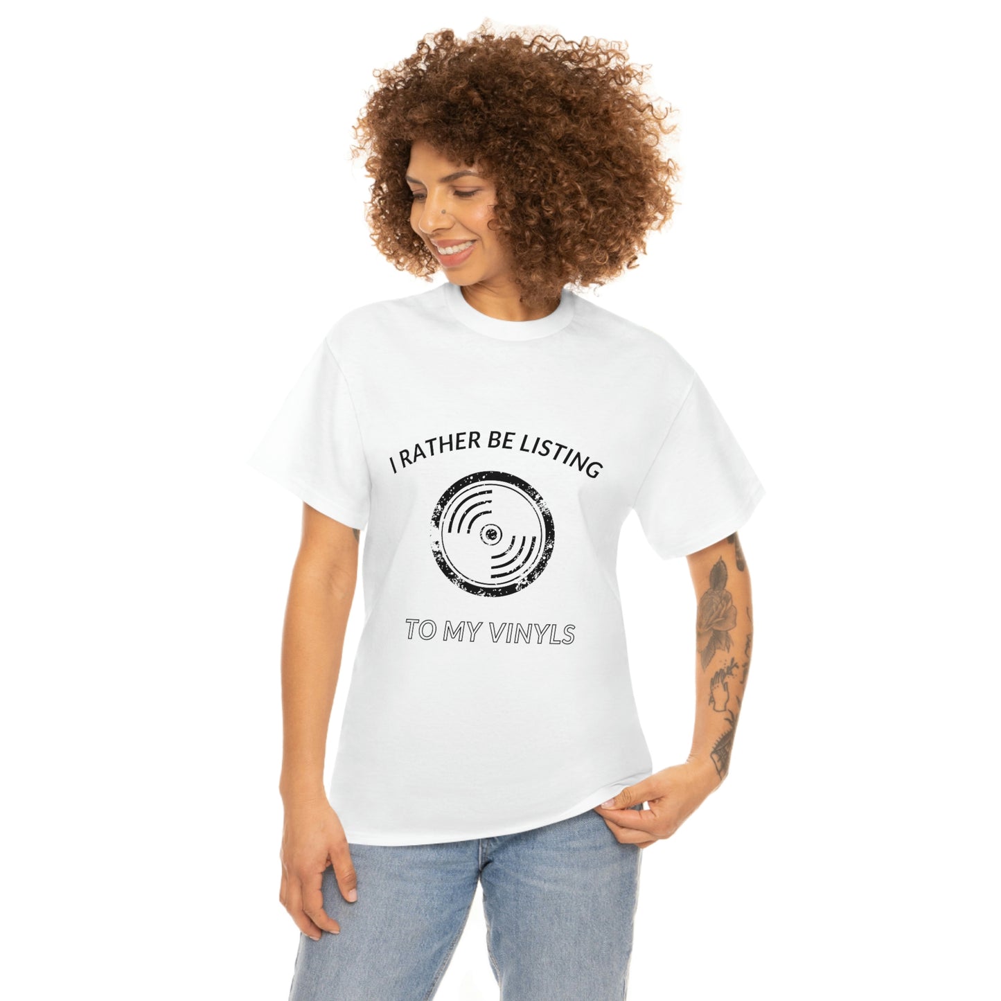 Listening to Vinyl Tee