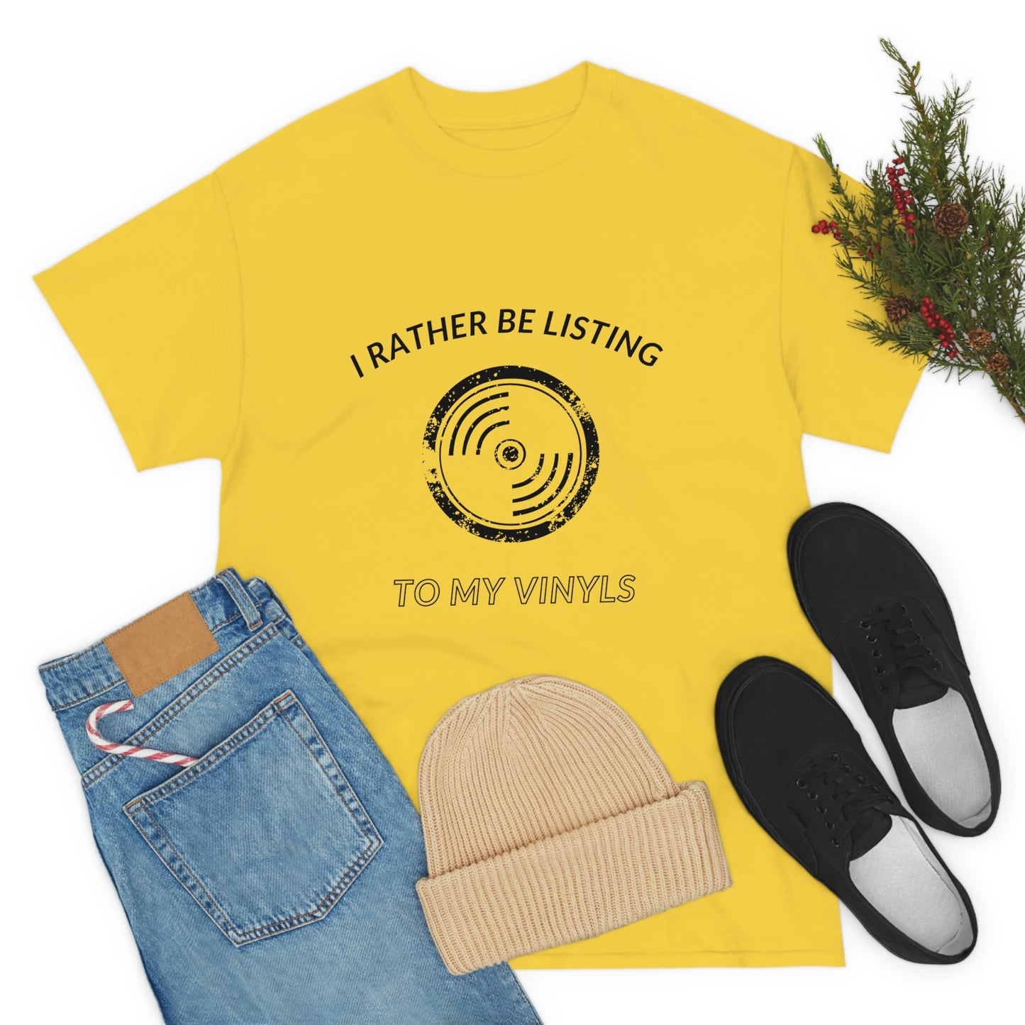 Listening to Vinyl Tee