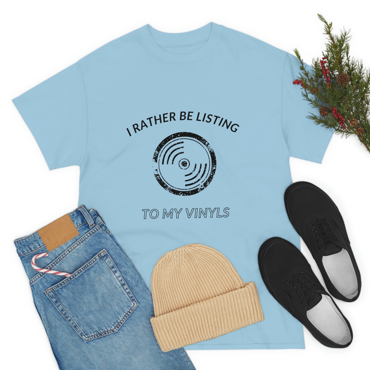Listening to Vinyl Tee