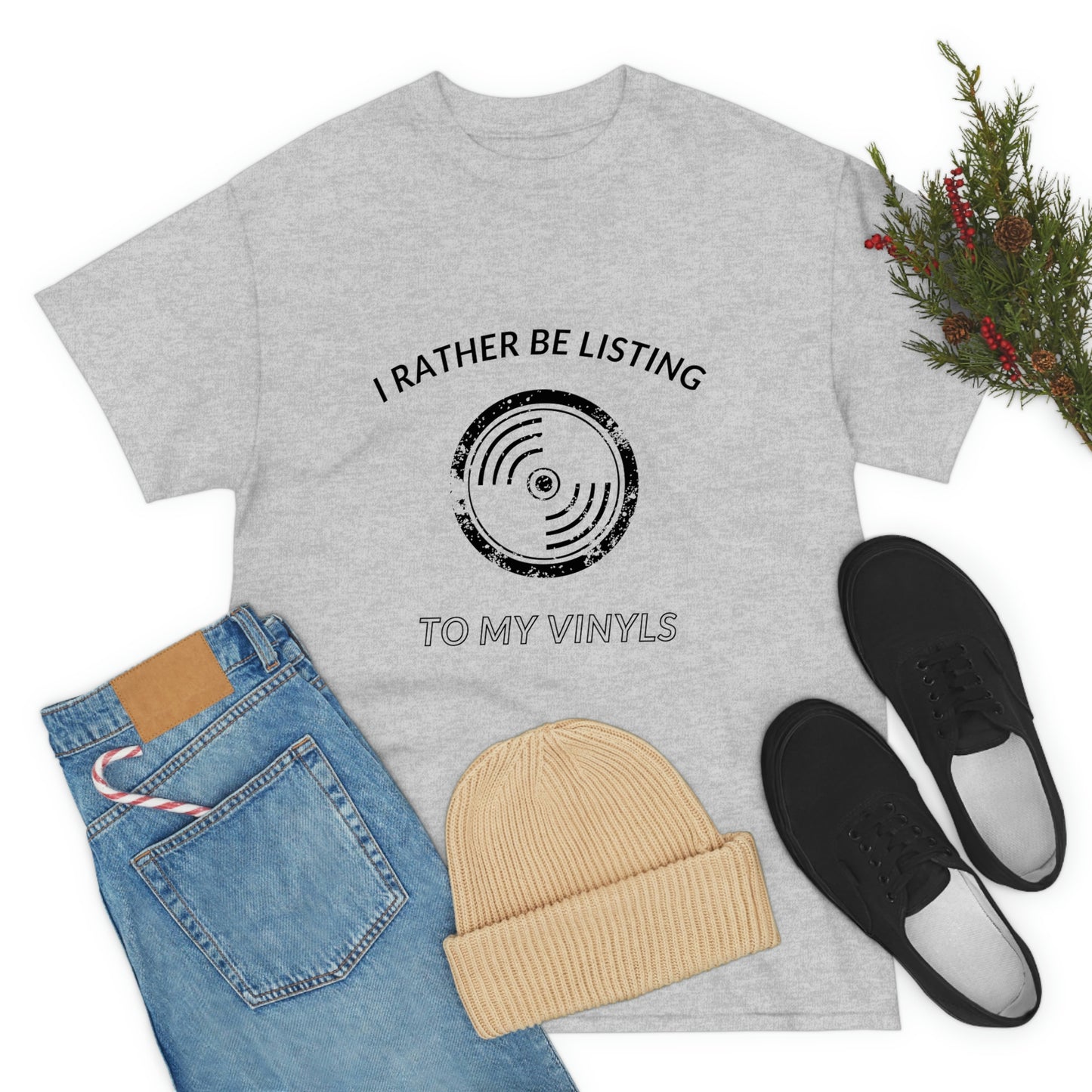 Listening to Vinyl Tee