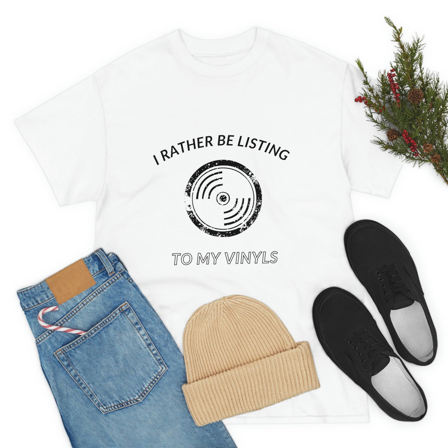 Listening to Vinyl Tee