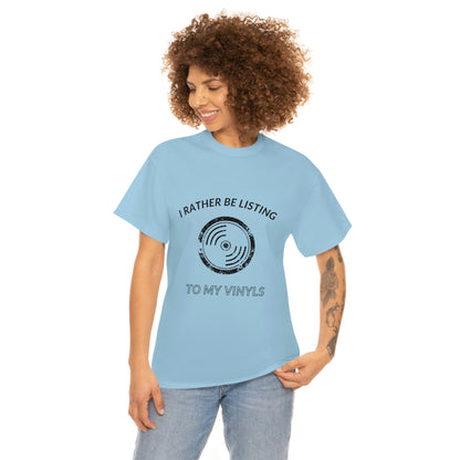 Listening to Vinyl Tee
