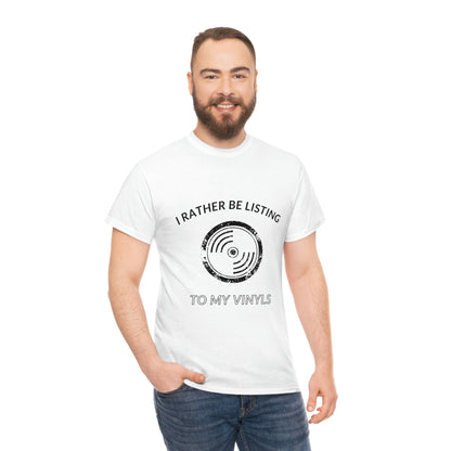 Listening to Vinyl Tee