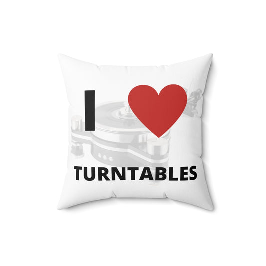 I <3 Turntables Pillow