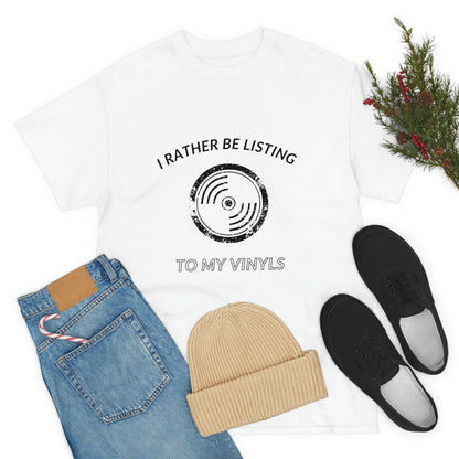 Listening to Vinyl Tee